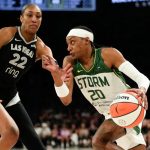 Aces host Storm in Game 1 of WNBA playoffs: Live updates, highlights
